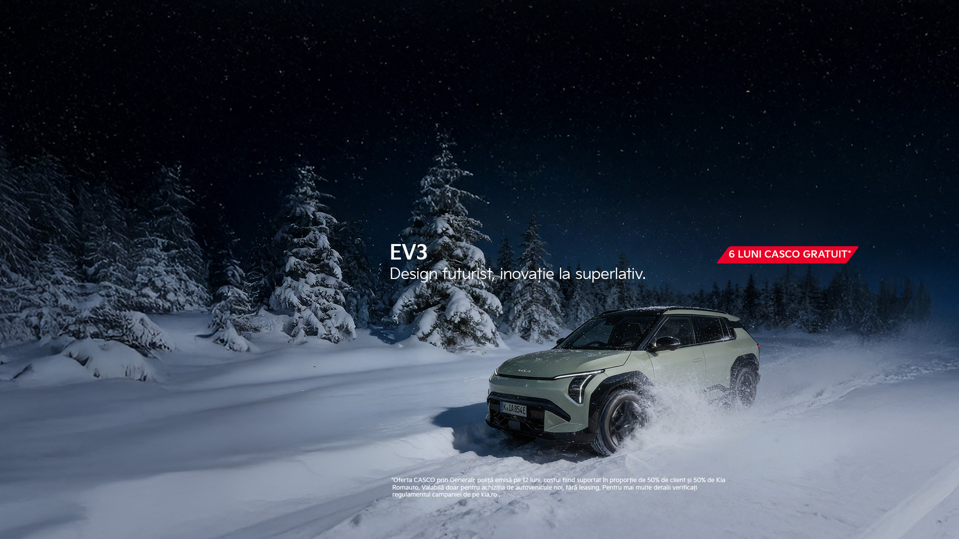 Kia EV3 - 6 luni CASCO gratuit